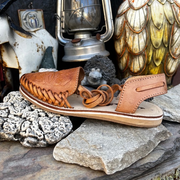 Padilla Leather Mexican Sandals - Picture 2 of 7